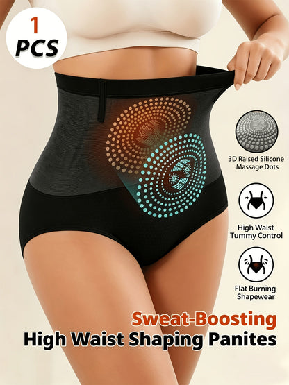 Women’s High-Waist Shapewear Briefs - Tummy Control Support – Light Beige / Black – view 12