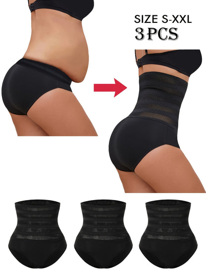 Women’s High-Waist Shapewear Briefs - Tummy Control Support – Mixed colors High-Waist – view 8