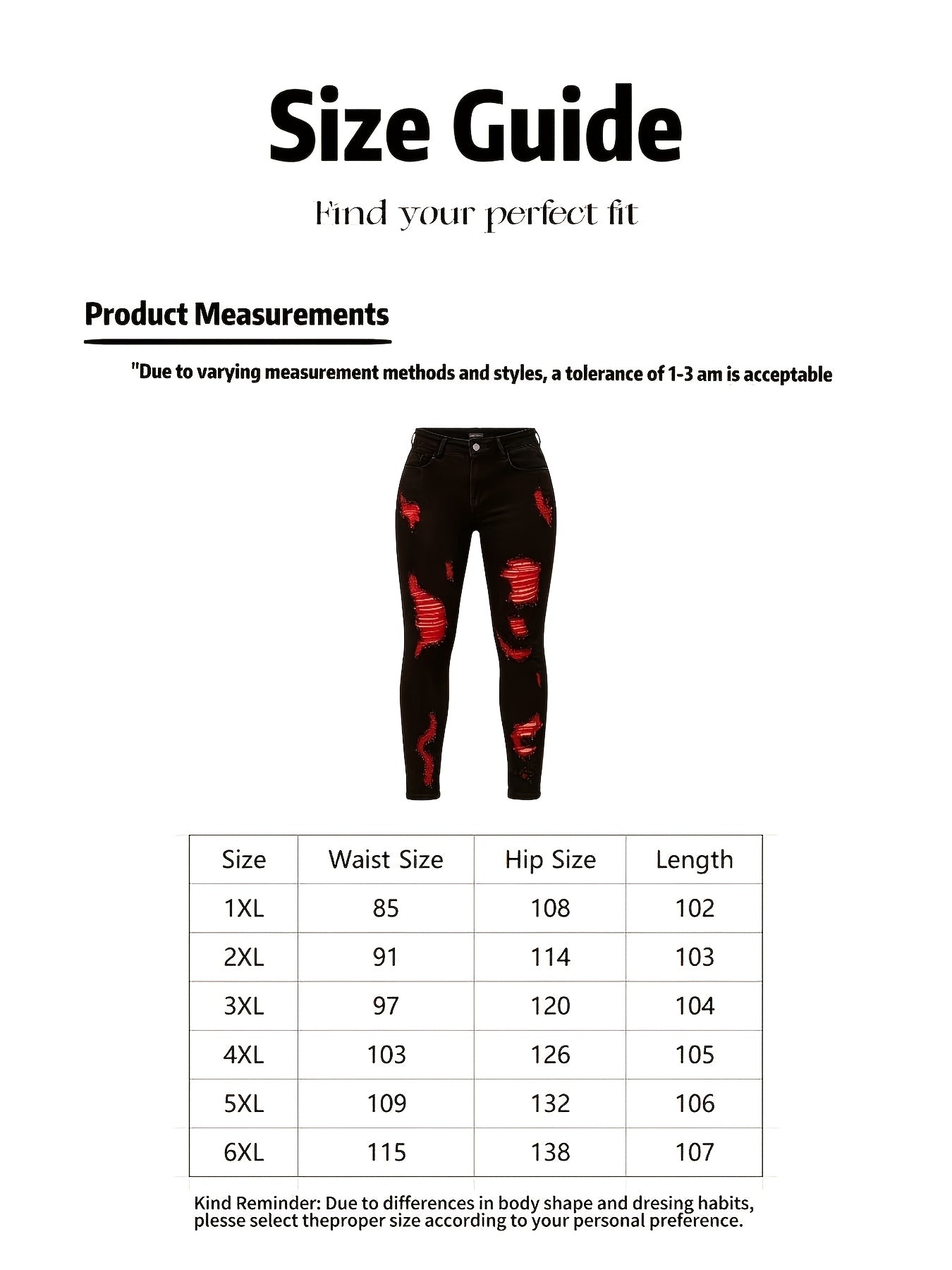 Women's High-Waist Skinny Jeans - Red Distressed Stretch – view 3
