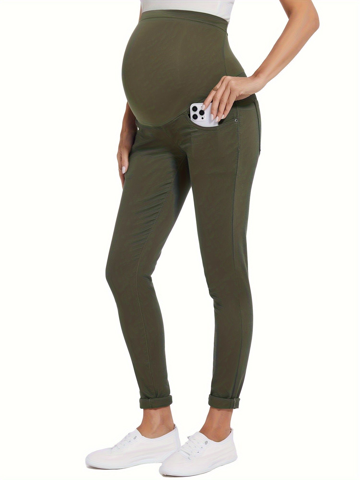 Women's High-Waist Skinny Jeans - Vintage Pocket Detail Stretch detail view