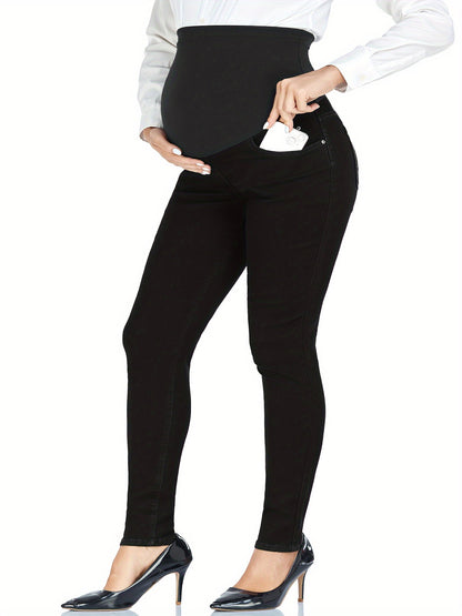 Women's High-Waist Skinny Jeans - Vintage Pocket Detail Stretch detail view