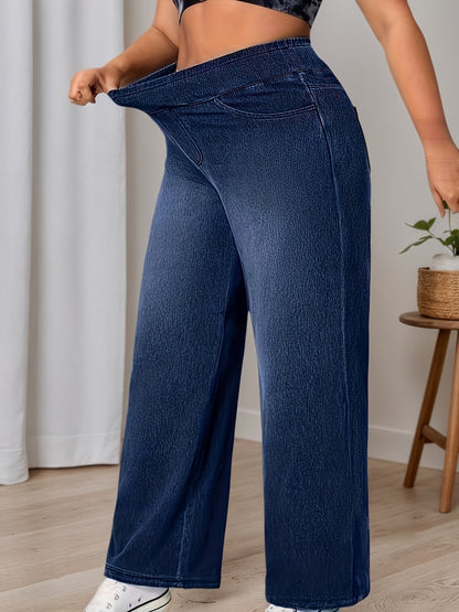 Women's High-Waist Wide Leg Jeans - Black Weekend detail view
