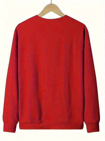 Women's Holiday Crewneck Sweatshirt - Regular Fit Crew Neck – Green detail view