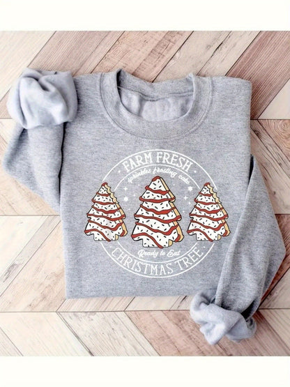 Women's Holiday Sweatshirt - Regular Fit Classic Neck detail view