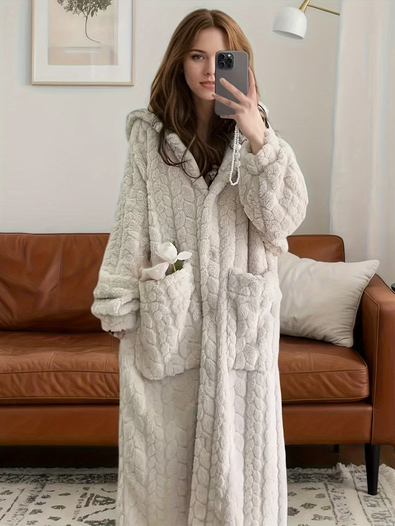 Women's Hooded Robe - Hooded Comfort – view 5