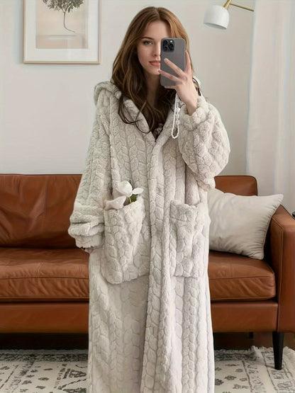 Women's Hooded Robe - Hooded Comfort – view 5