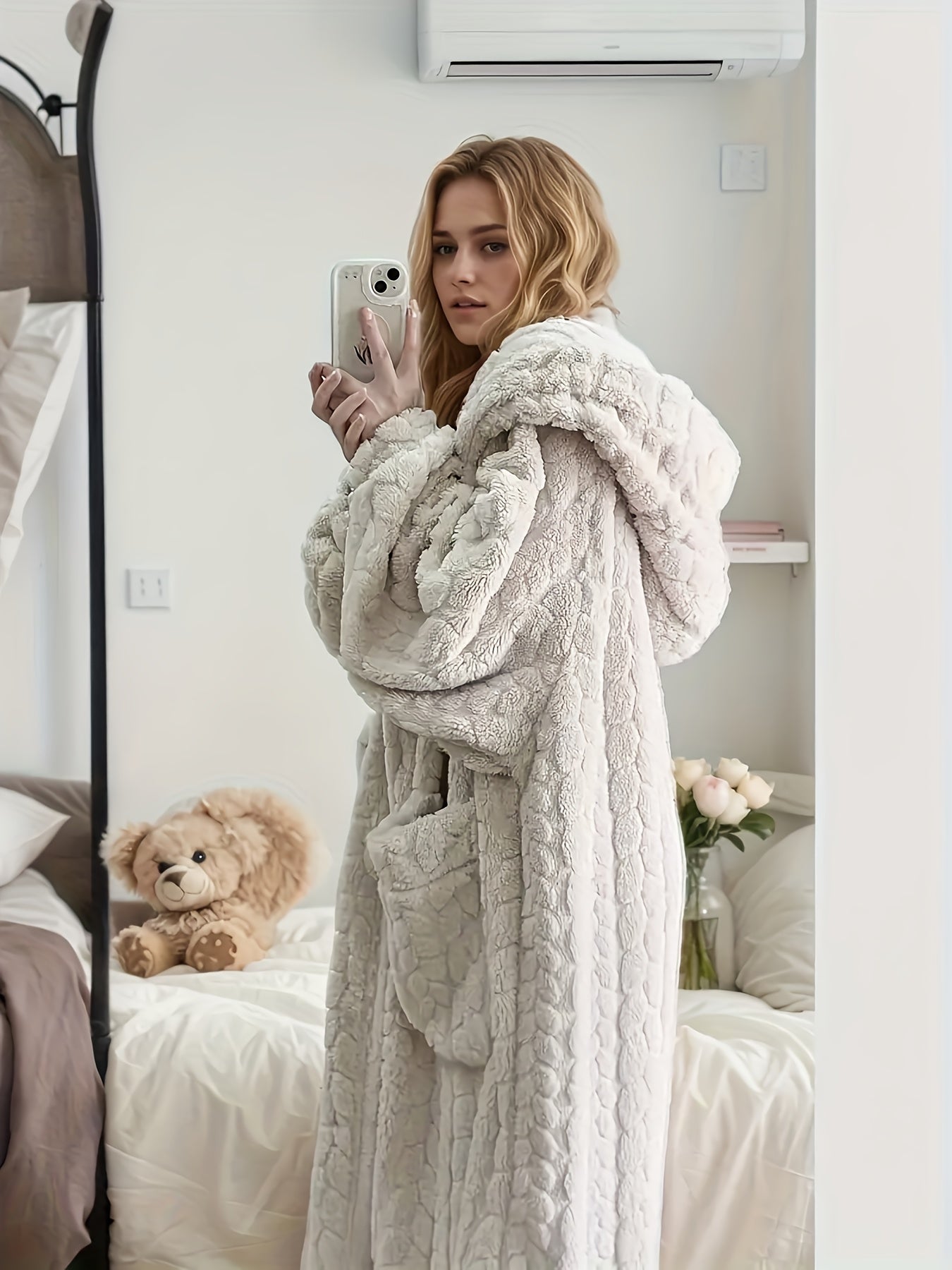 Women's Hooded Robe - Hooded Comfort – view 6