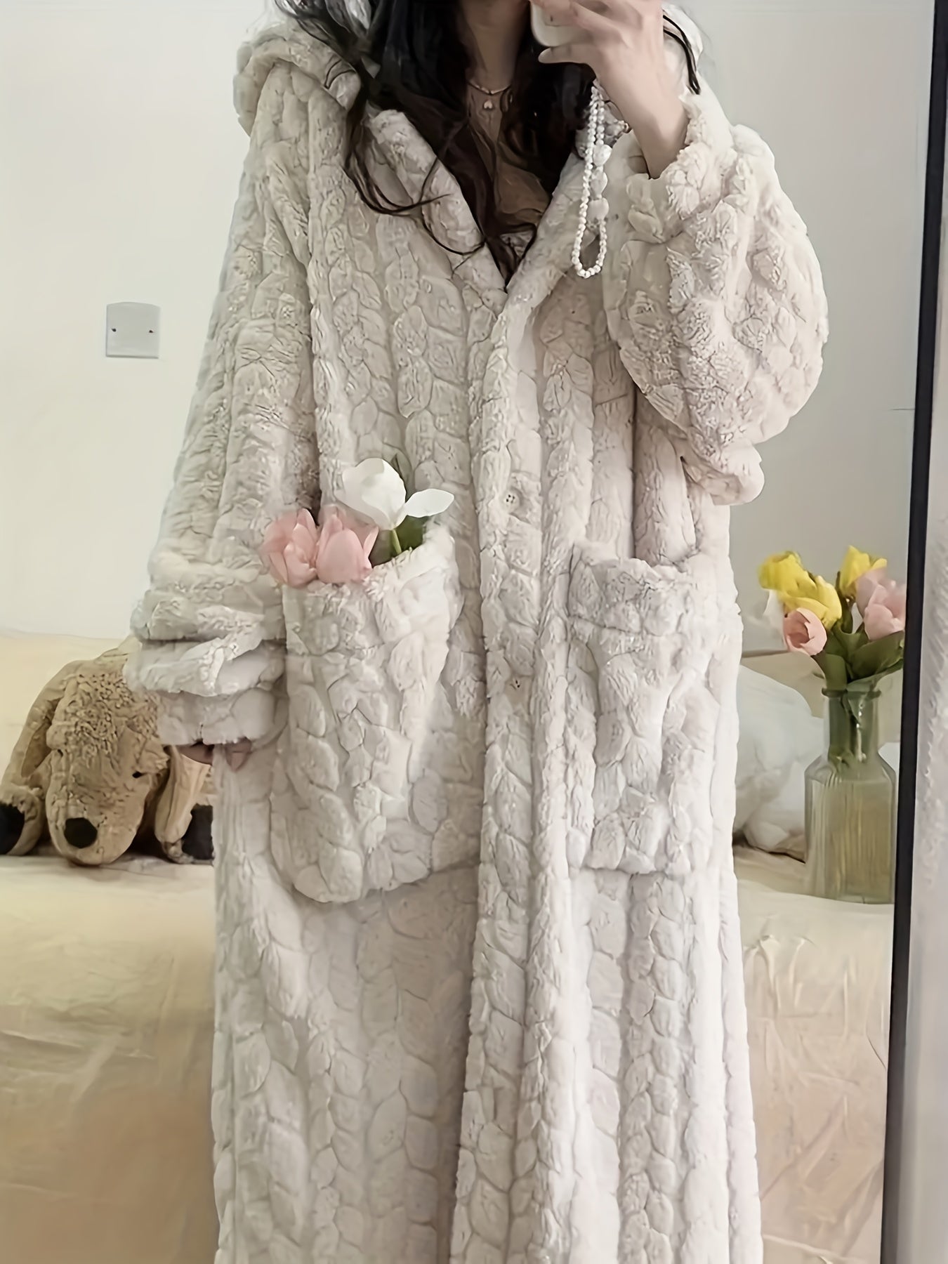 Women's Hooded Robe - Hooded Comfort – view 7