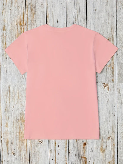 Women's Inspirational Graphic T-Shirt - Crew Neck Short Sleeve detail view