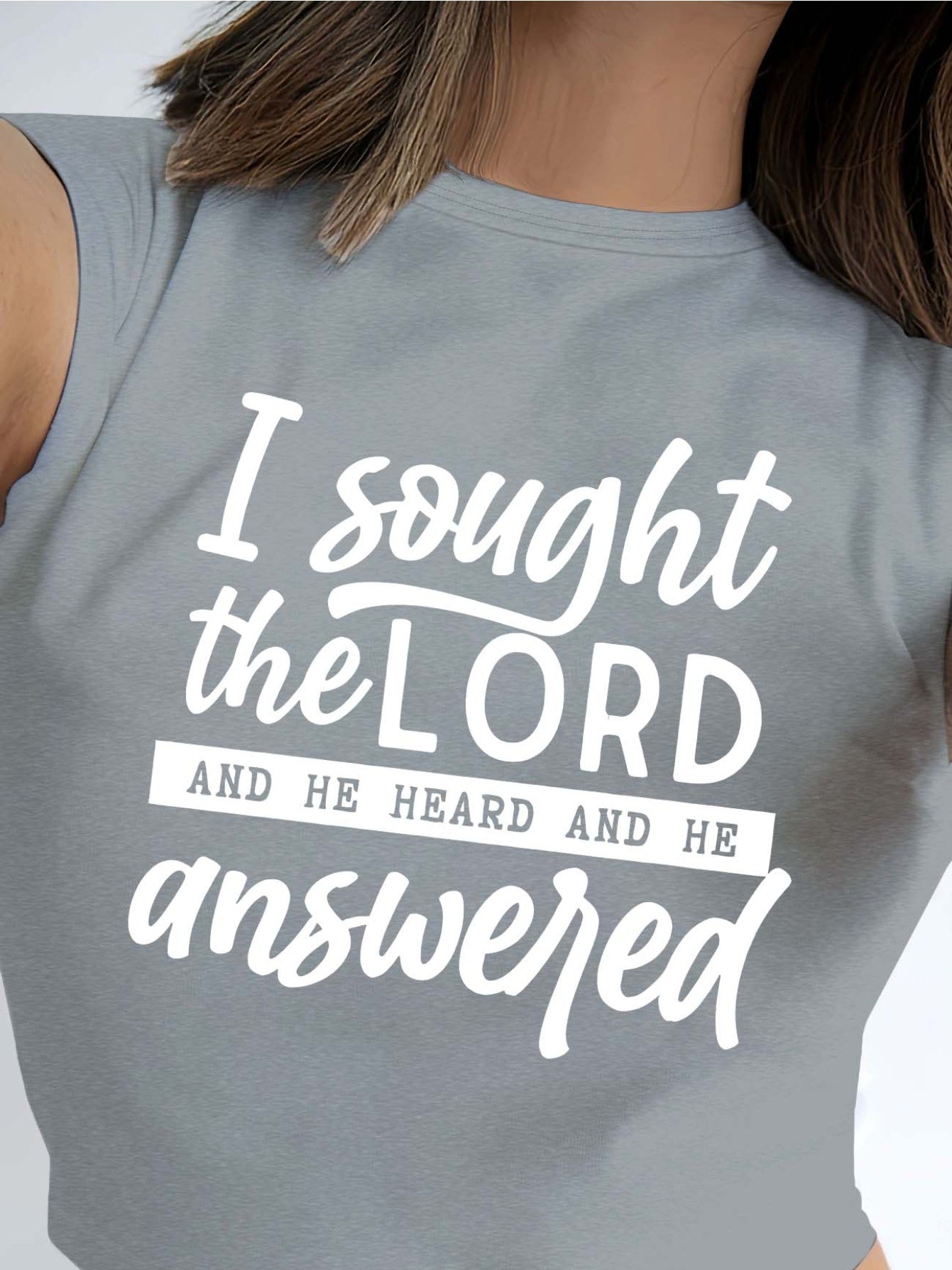 Women's Inspirational Graphic T-Shirt - Crew Neck Short Sleeve detail view