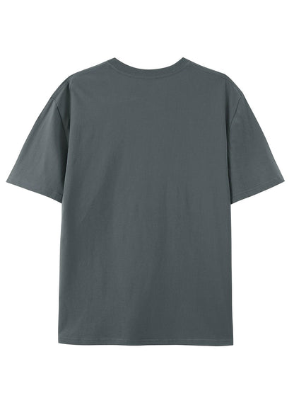 Women's Inspirational Graphic T-Shirt - Round Neck Short Sleeve – Orange / Dark Gray – view 12