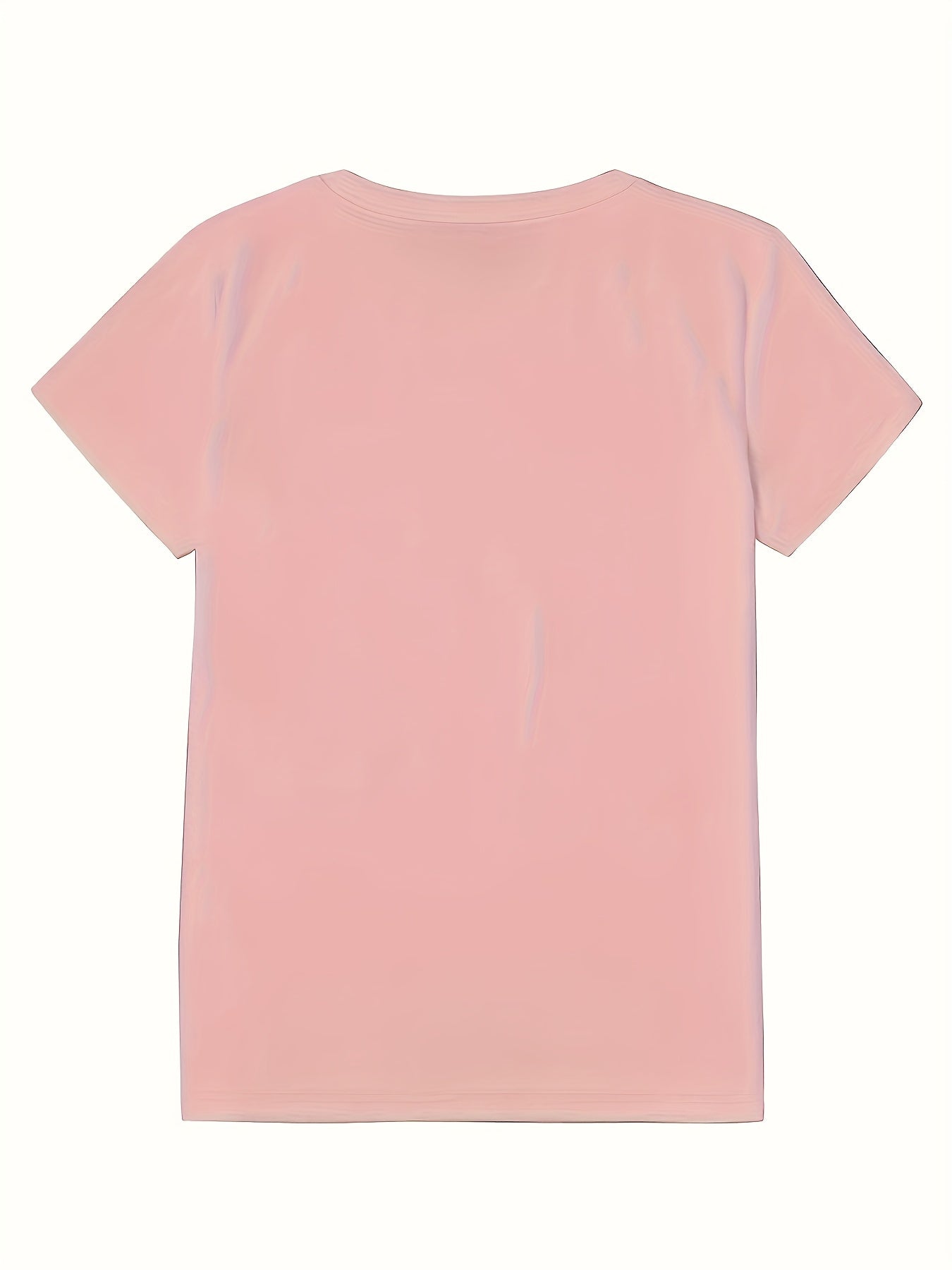 Women's Inspirational Graphic T-Shirt - Round Neck Short Sleeve – Red / Apricot detail view