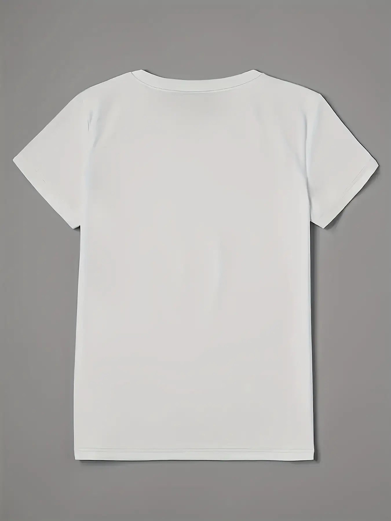 Women's Inspirational Graphic T-Shirt - Round Neck Short Sleeve – Red / Apricot detail view