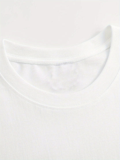 Women's Inspirational Graphic T-Shirt - Round Neck Short Sleeve – Regular fit / Black / White detail view
