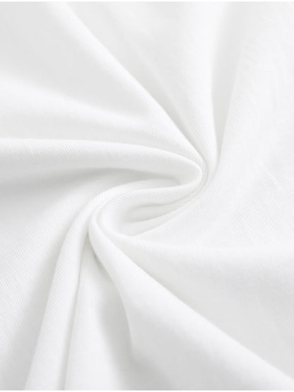 Women's Inspirational Graphic T-Shirt - Round Neck Short Sleeve – White Printed – view 12