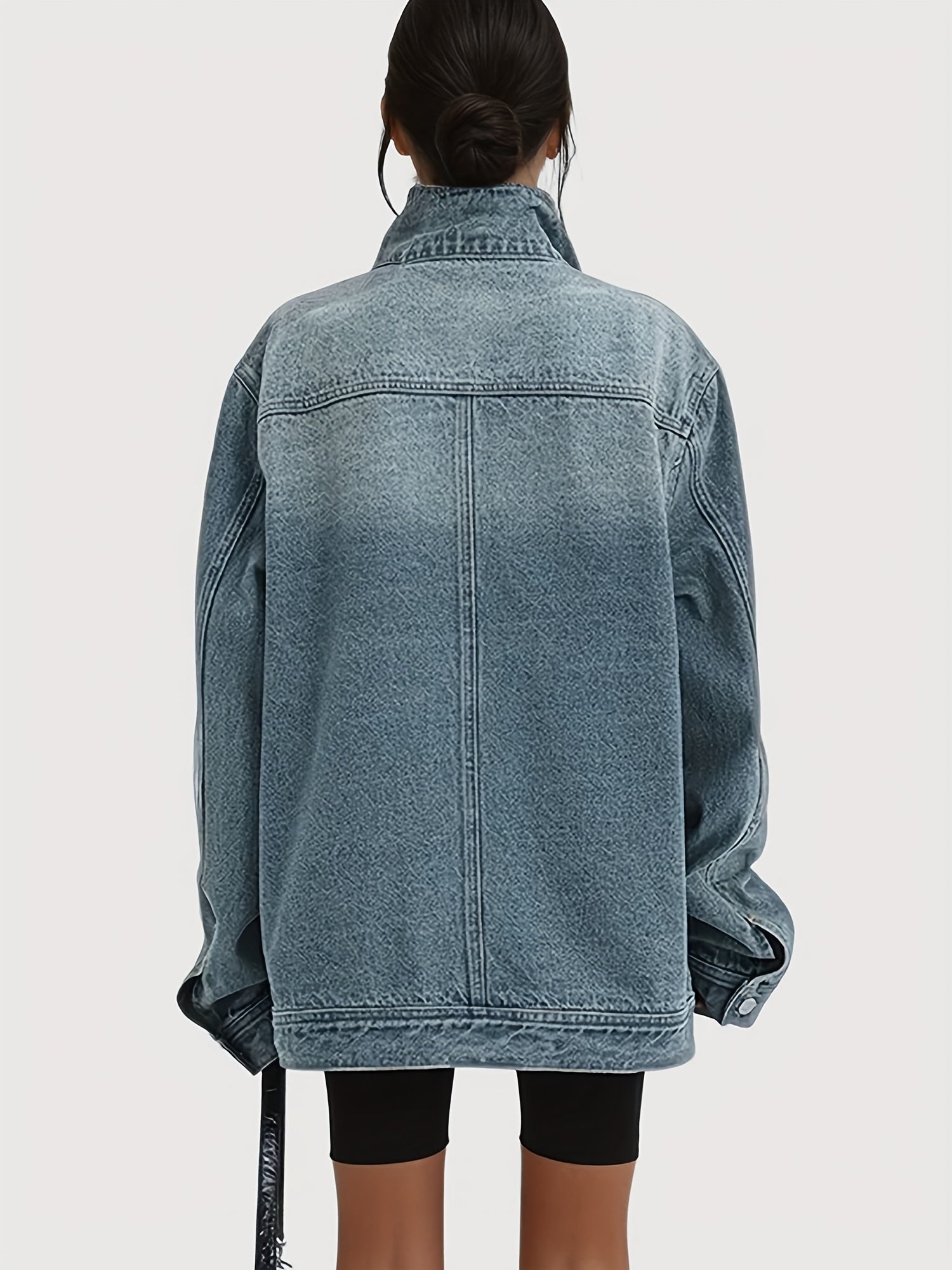 Women's Jacket - Denim-Look Button-Front – view 11