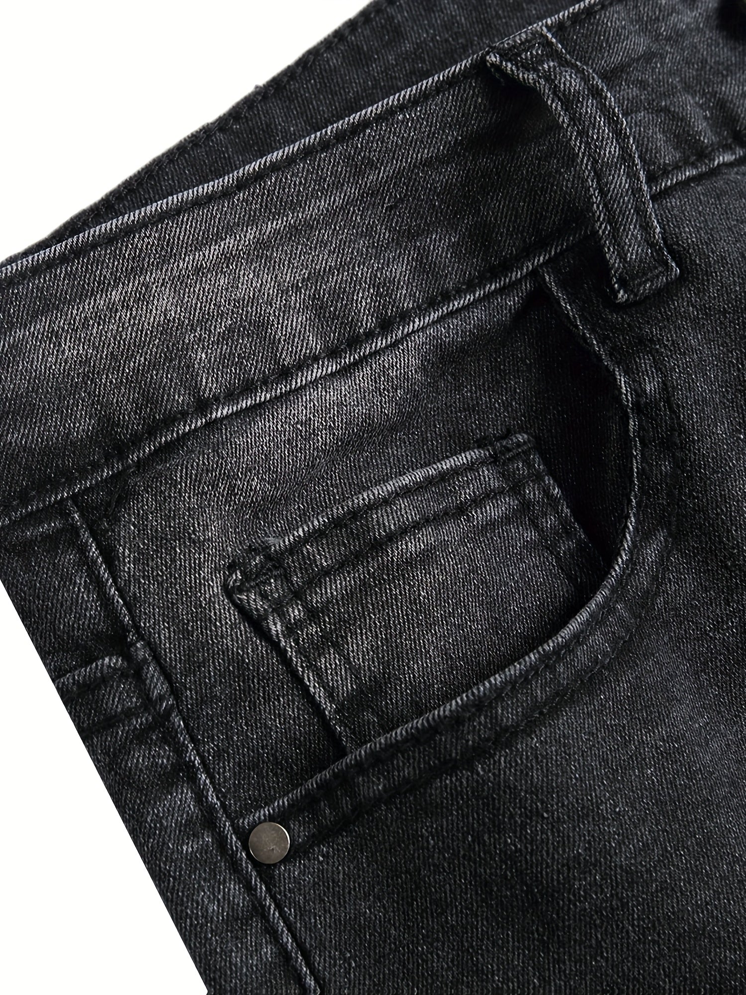 Women's Jeans - Black Distressed Stretch – view 7