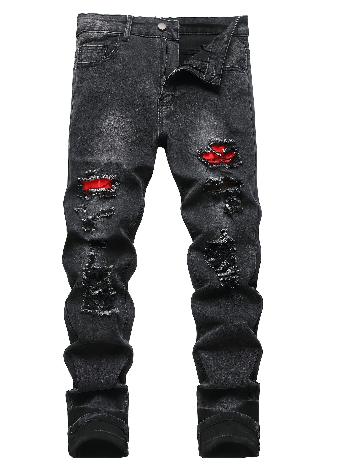 Women's Jeans - Black Distressed Stretch – view 8