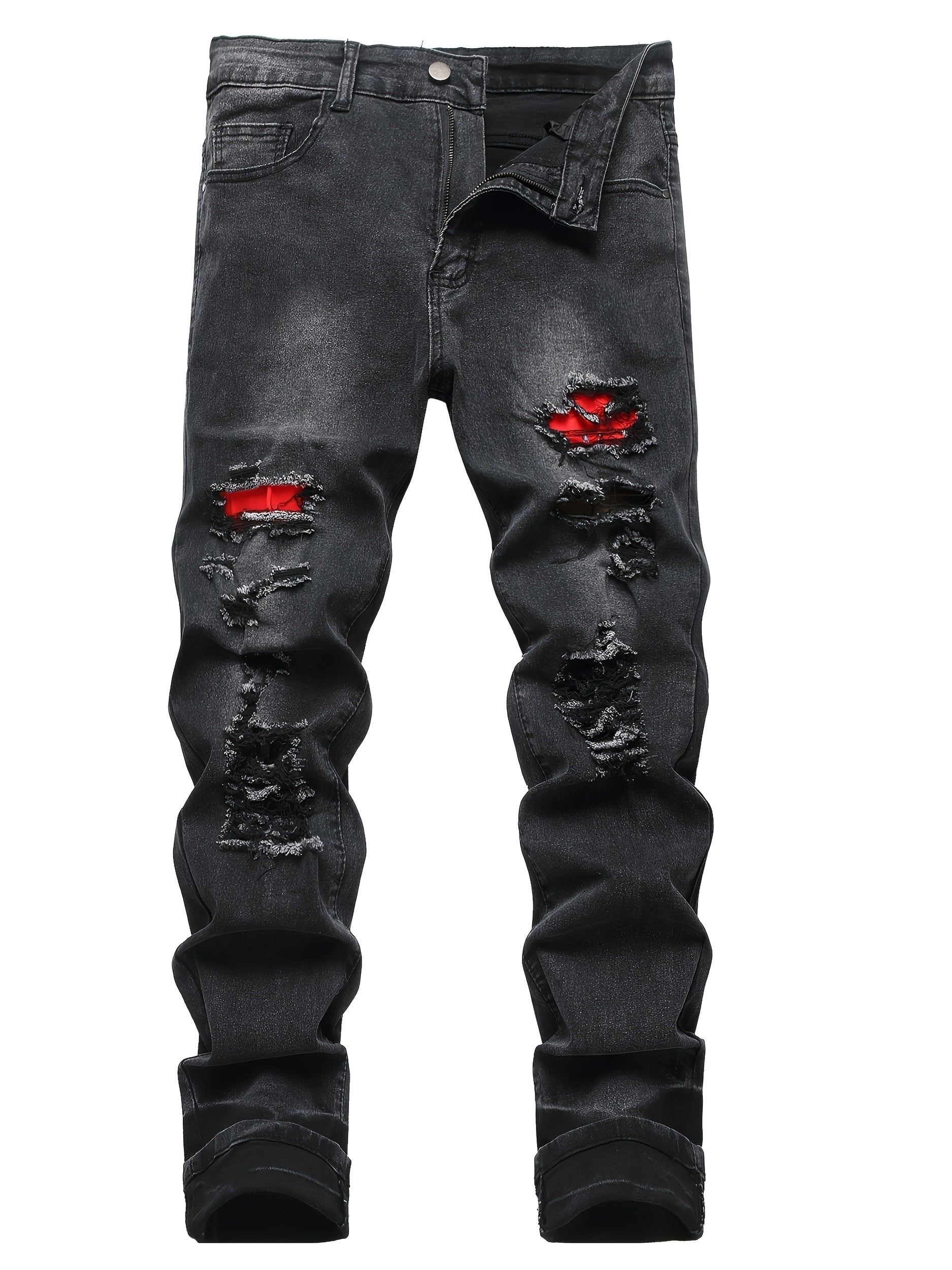 Women's Jeans - Black Distressed Stretch – view 8