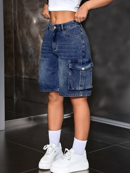 Women's Jeans - Button-Front Wide-Leg detail view