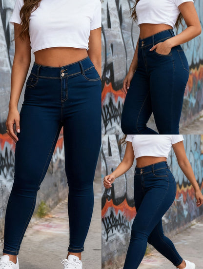 Women's Jeans - Dark Blue detail view