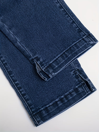 Women's Jeans - High Waist – Medium Blue detail view