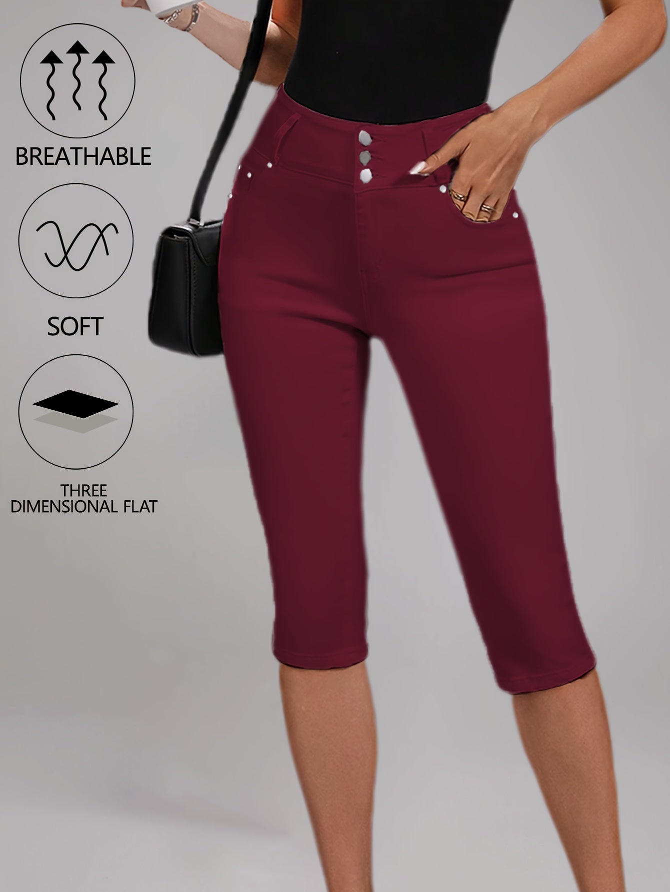 Women's Jeans - High Waist Regular Fit detail view