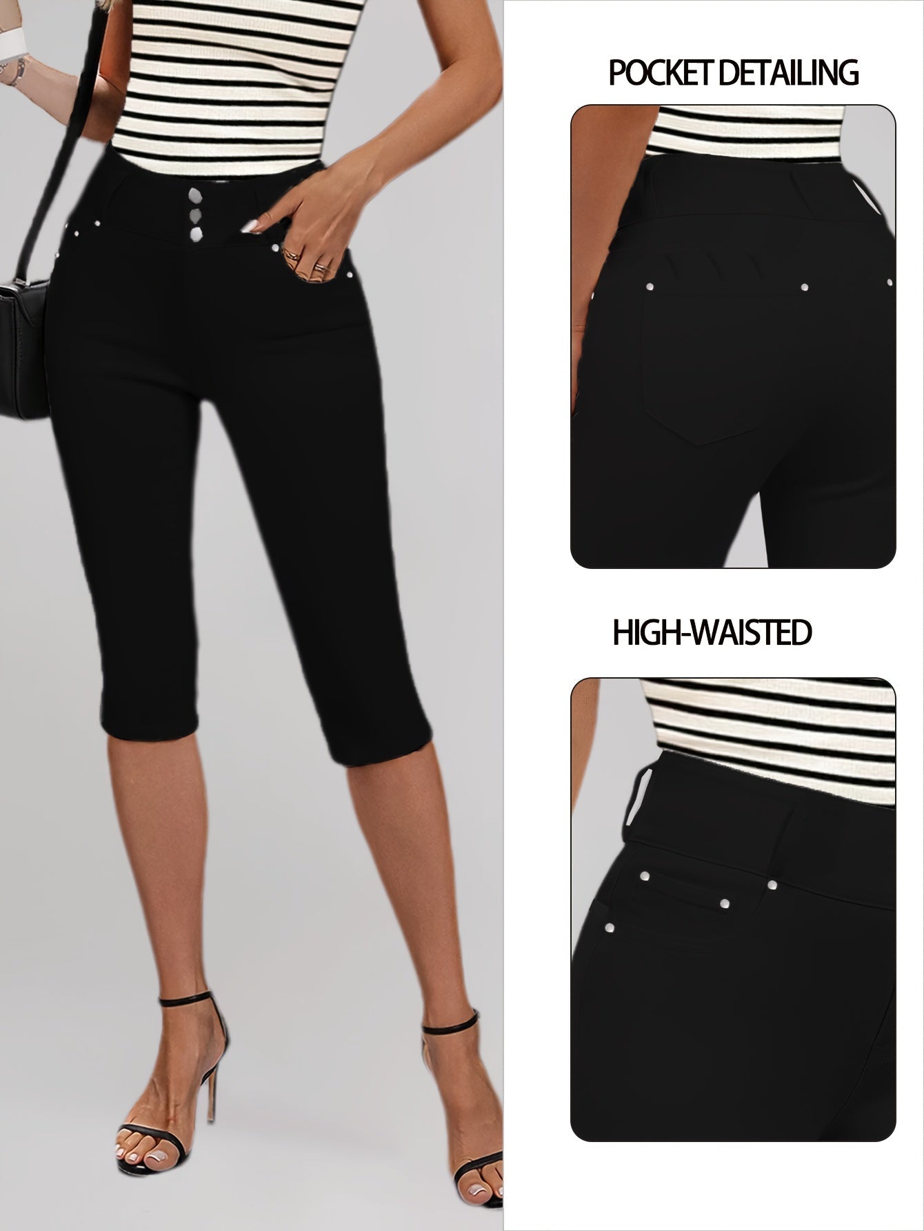 Women's Jeans - High Waist Regular Fit detail view