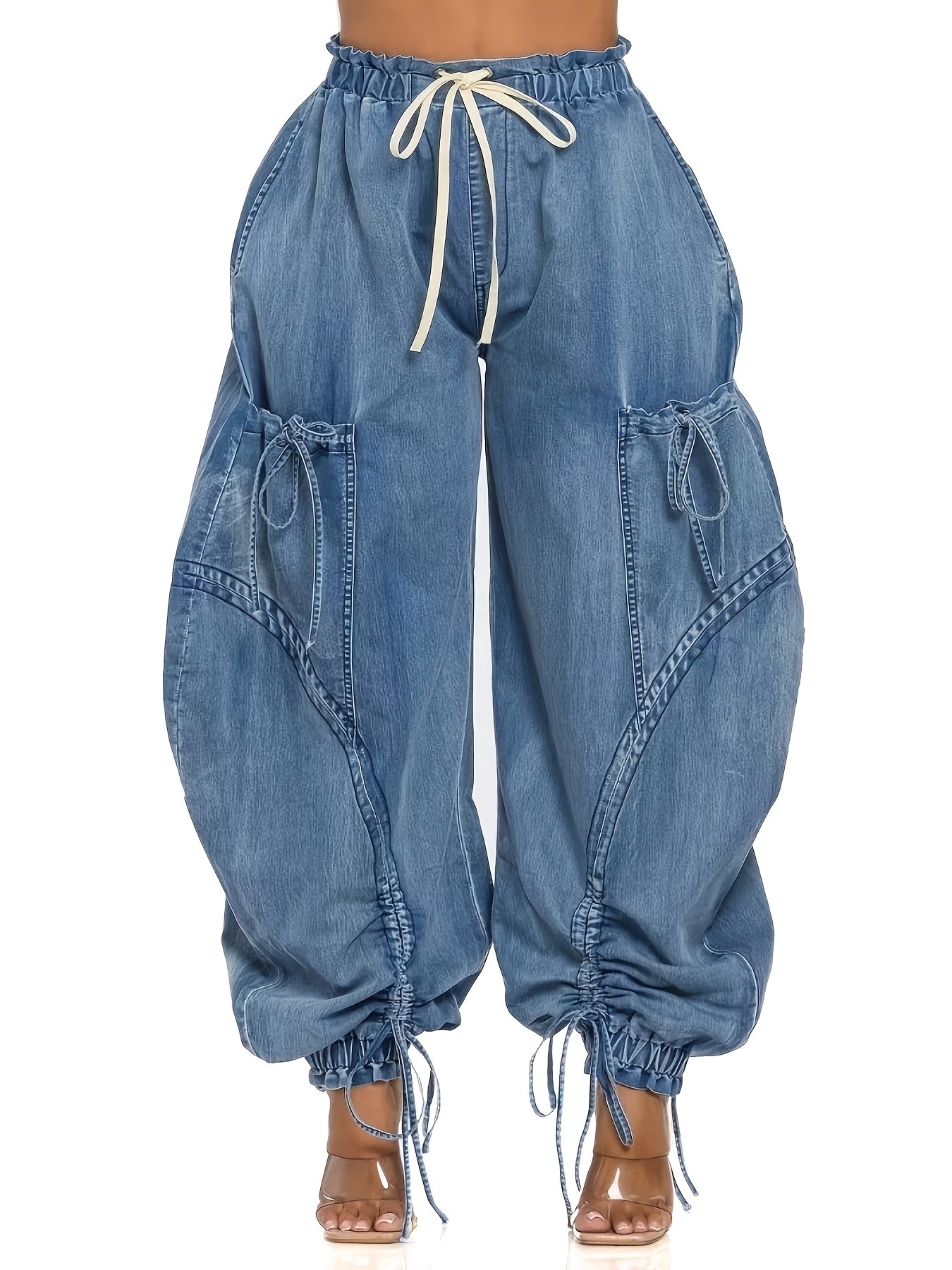 Women's Jeans - Khaki detail view
