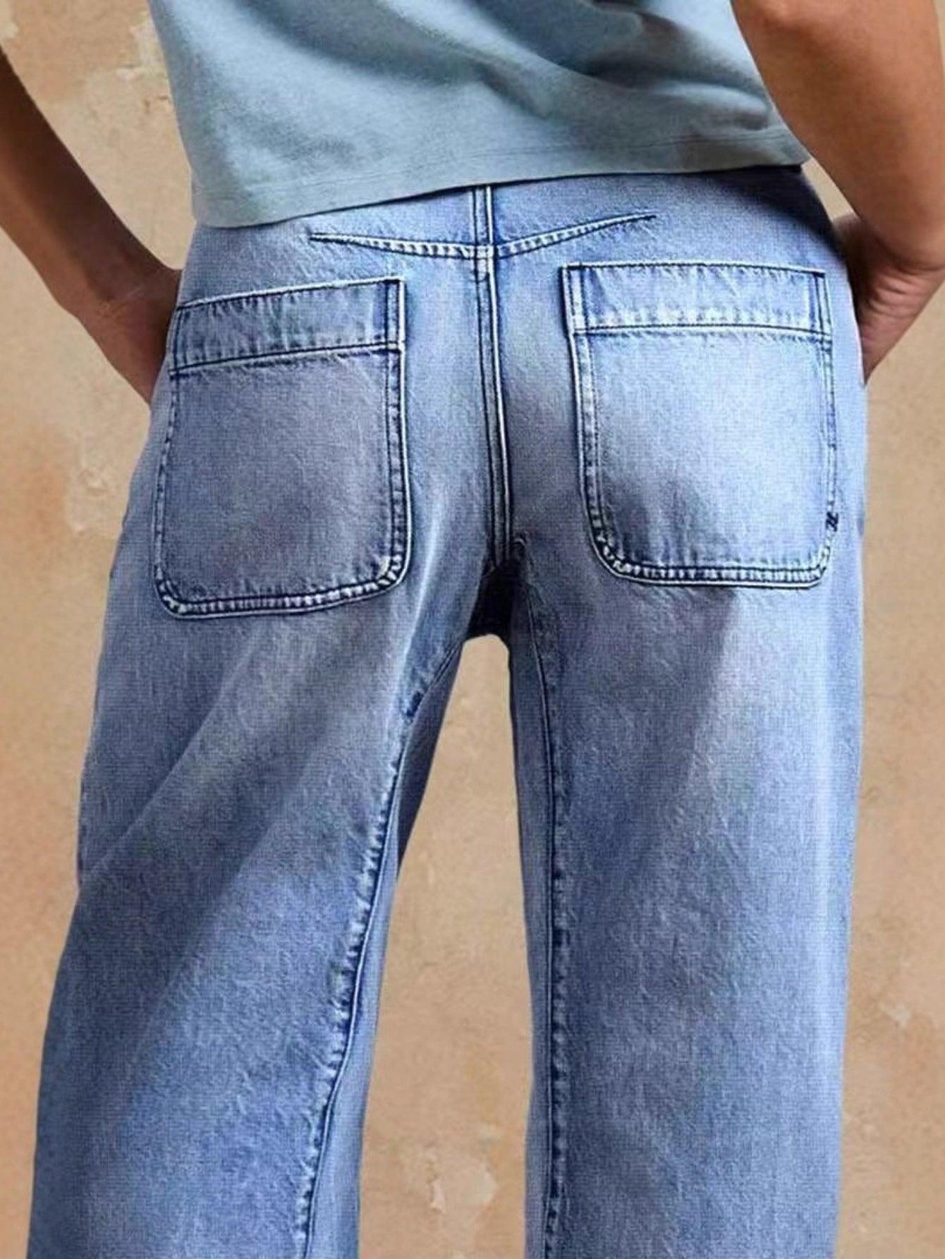 Women's Jeans - Light Blue Stretch detail view