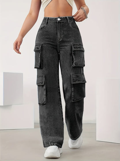 Women's Jeans - Pocket Detail Relaxed Fit detail view