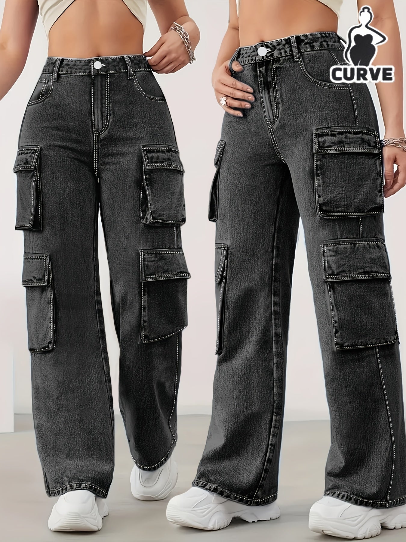Women's Jeans - Pocket Detail Relaxed Fit – view 9