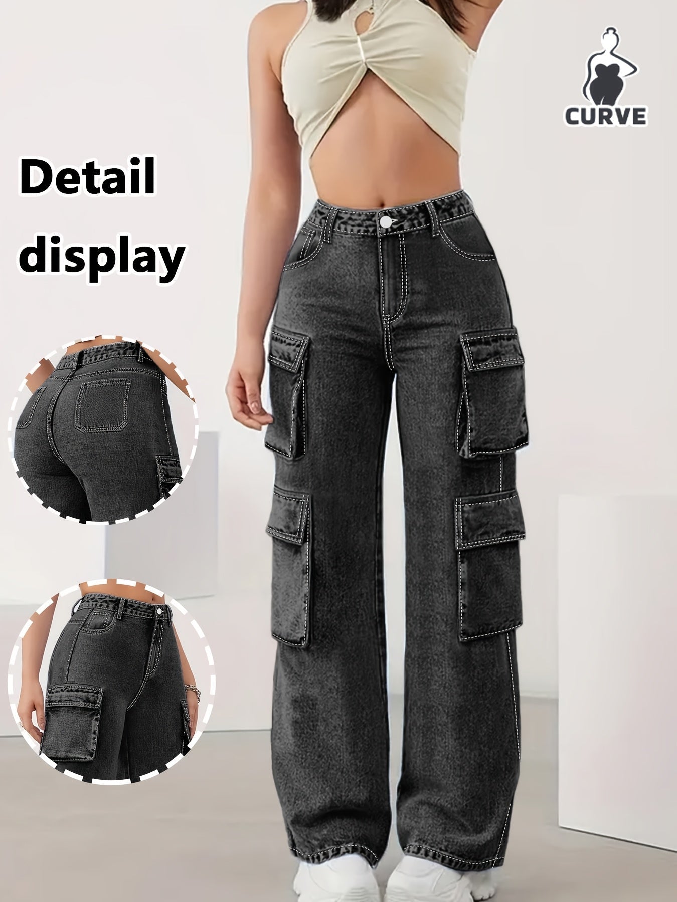 Women's Jeans - Pocket Detail Relaxed Fit – view 10