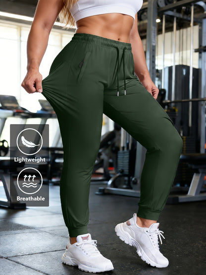 Women's Jogger Pants - Drawstring Waist Relaxed fit 36 detail view