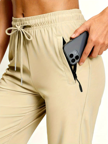 Women's Jogger Pants - Drawstring Waist Relaxed fit 36 detail view