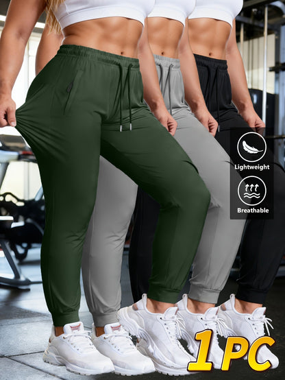Women's Jogger Pants - Drawstring Waist Relaxed fit 36 – Black option – main product image