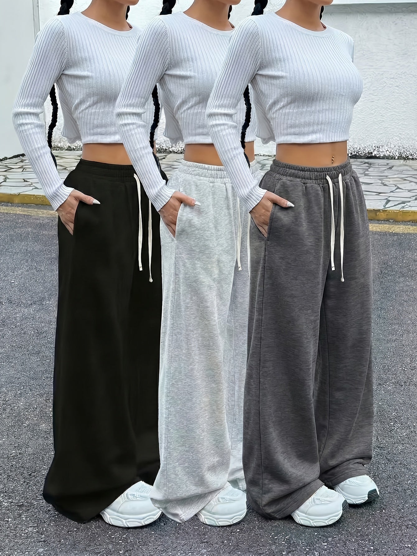 Women's Jogger Pants - Drawstring Waist Relaxed fit 38 – main product image