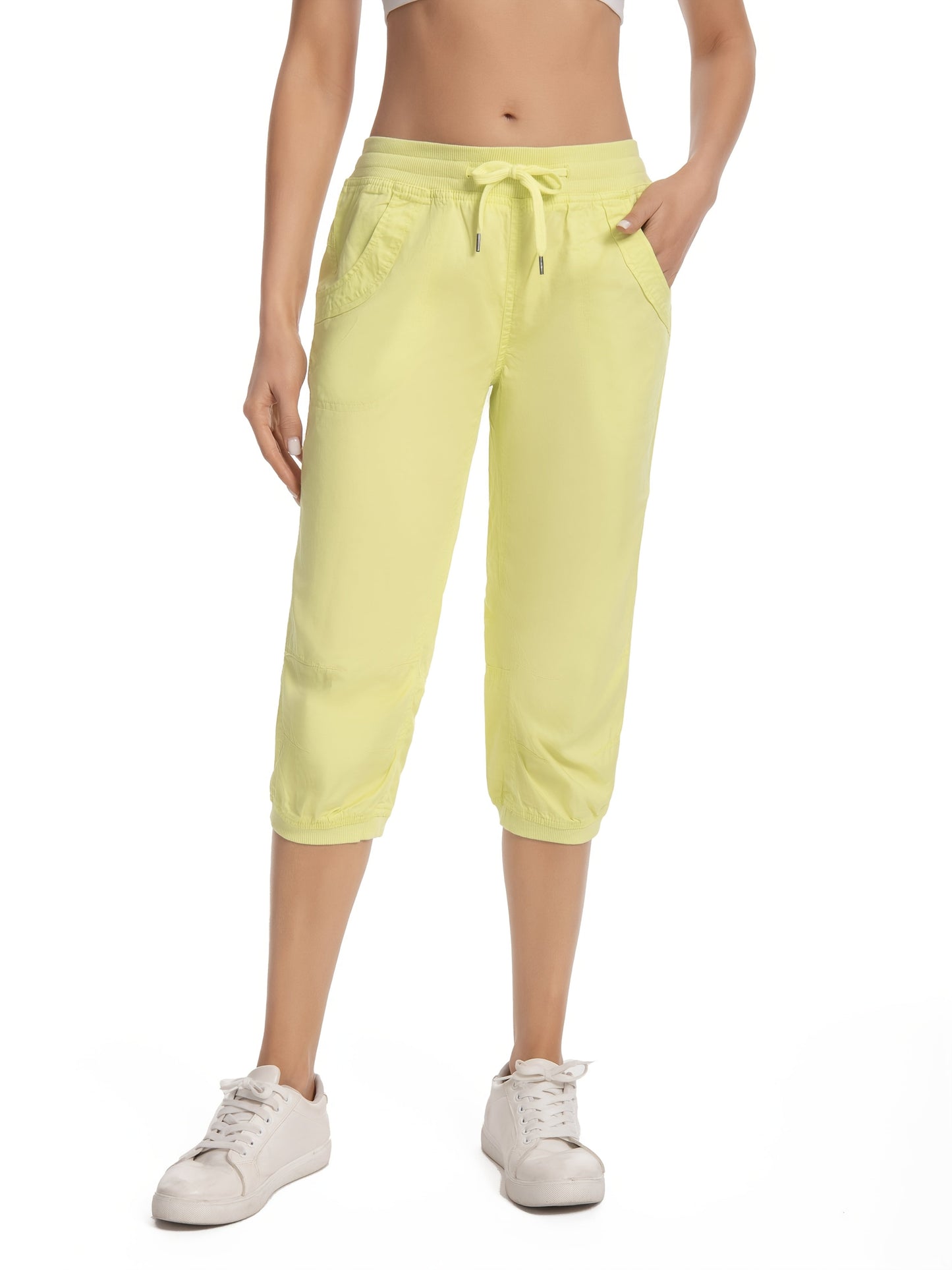 Women's Jogger Pants - Drawstring Waist Relaxed fit 39 detail view