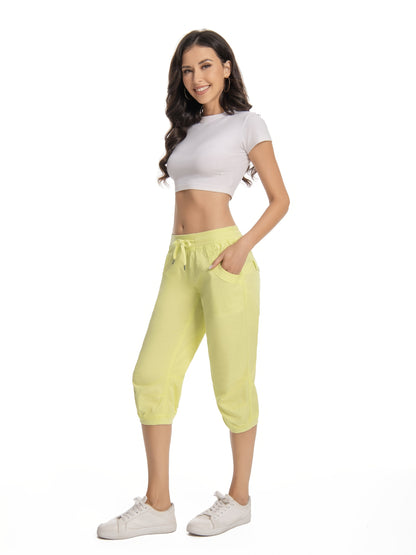 Women's Jogger Pants - Drawstring Waist Relaxed fit 39 detail view