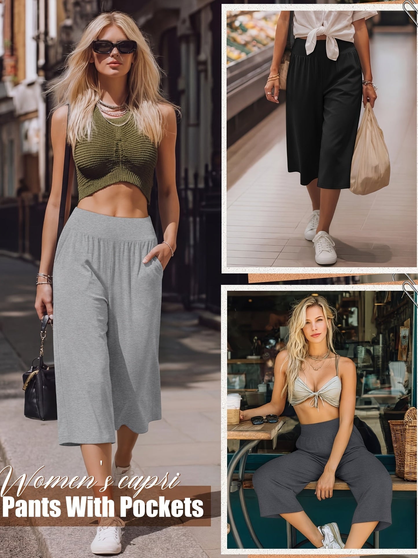 Women's Jogger Pants - Elastic Waist Relaxed fit – view 6
