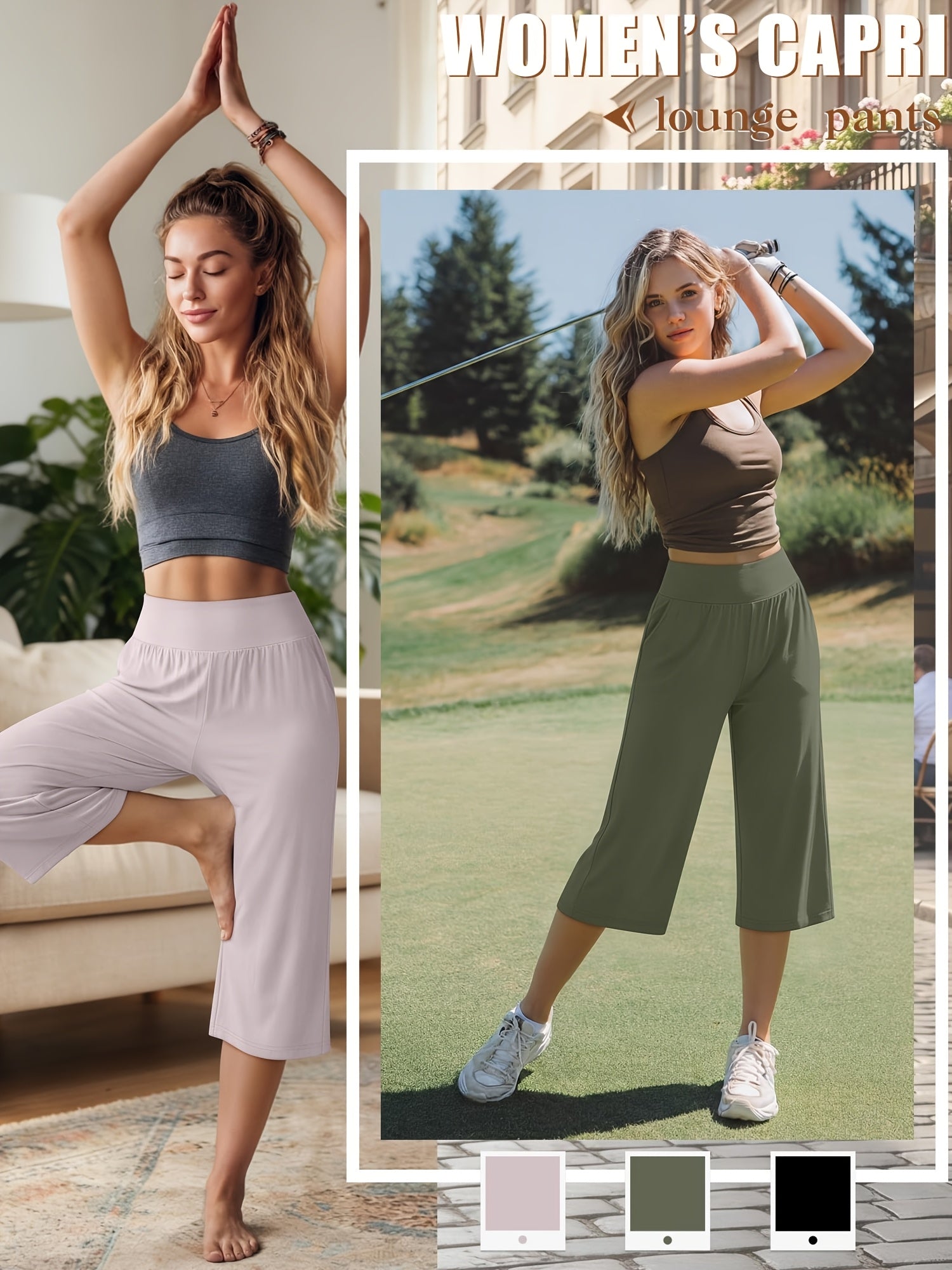 Women's Jogger Pants - Elastic Waist Relaxed fit – view 13