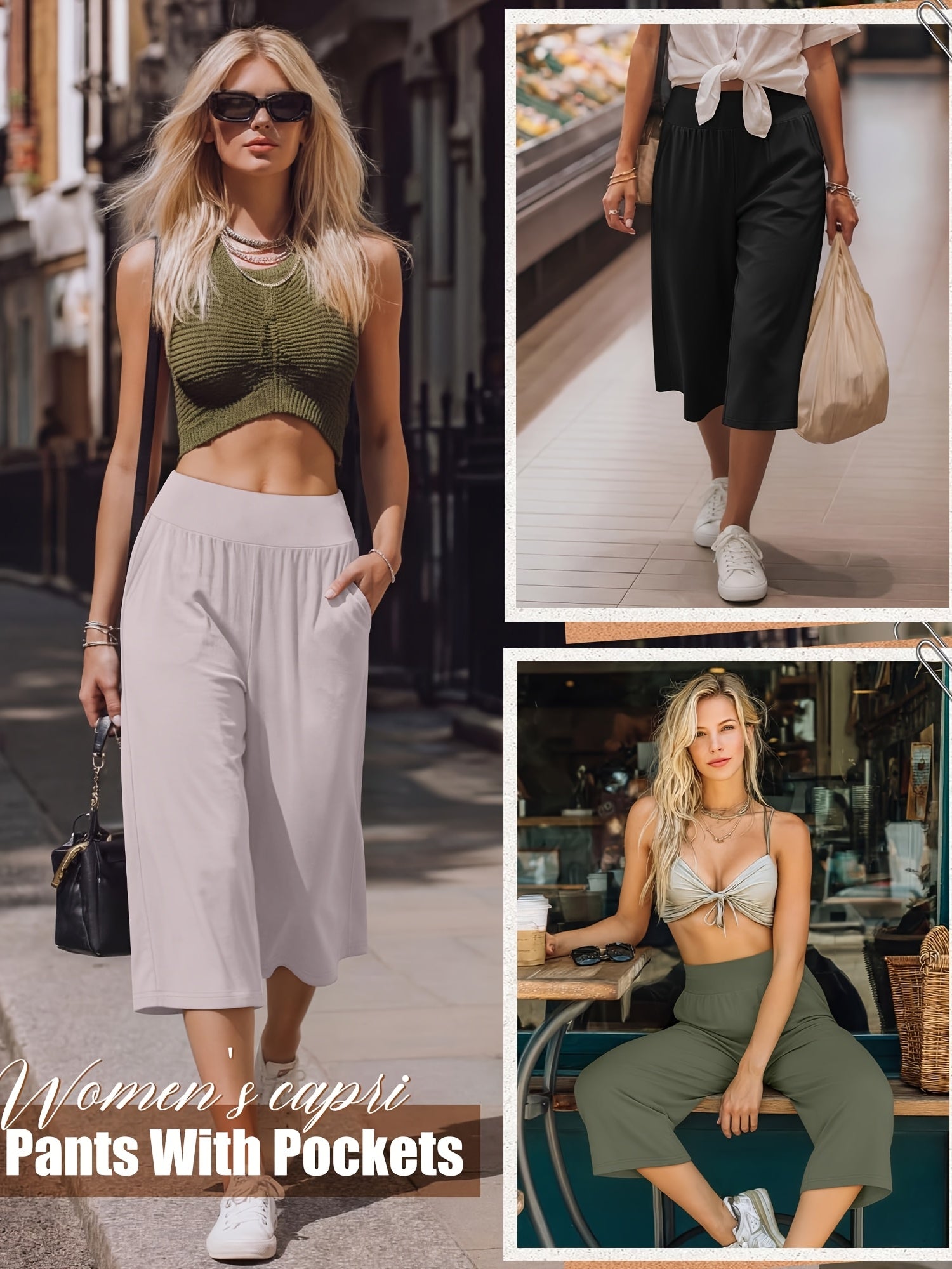 Women's Jogger Pants - Elastic Waist Relaxed fit – view 14