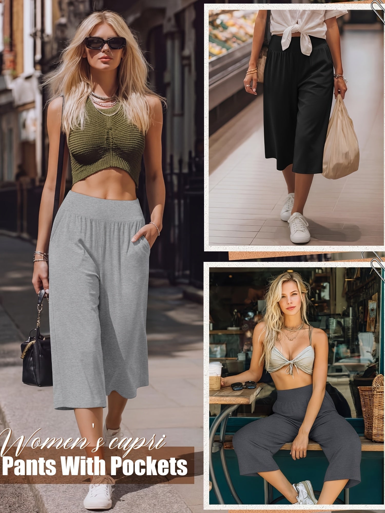 Women's Jogger Pants - Elastic Waist Relaxed fit – view 16