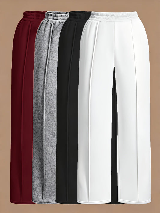 Women's Jogger Pants - Elastic Waist With Pockets – main product image
