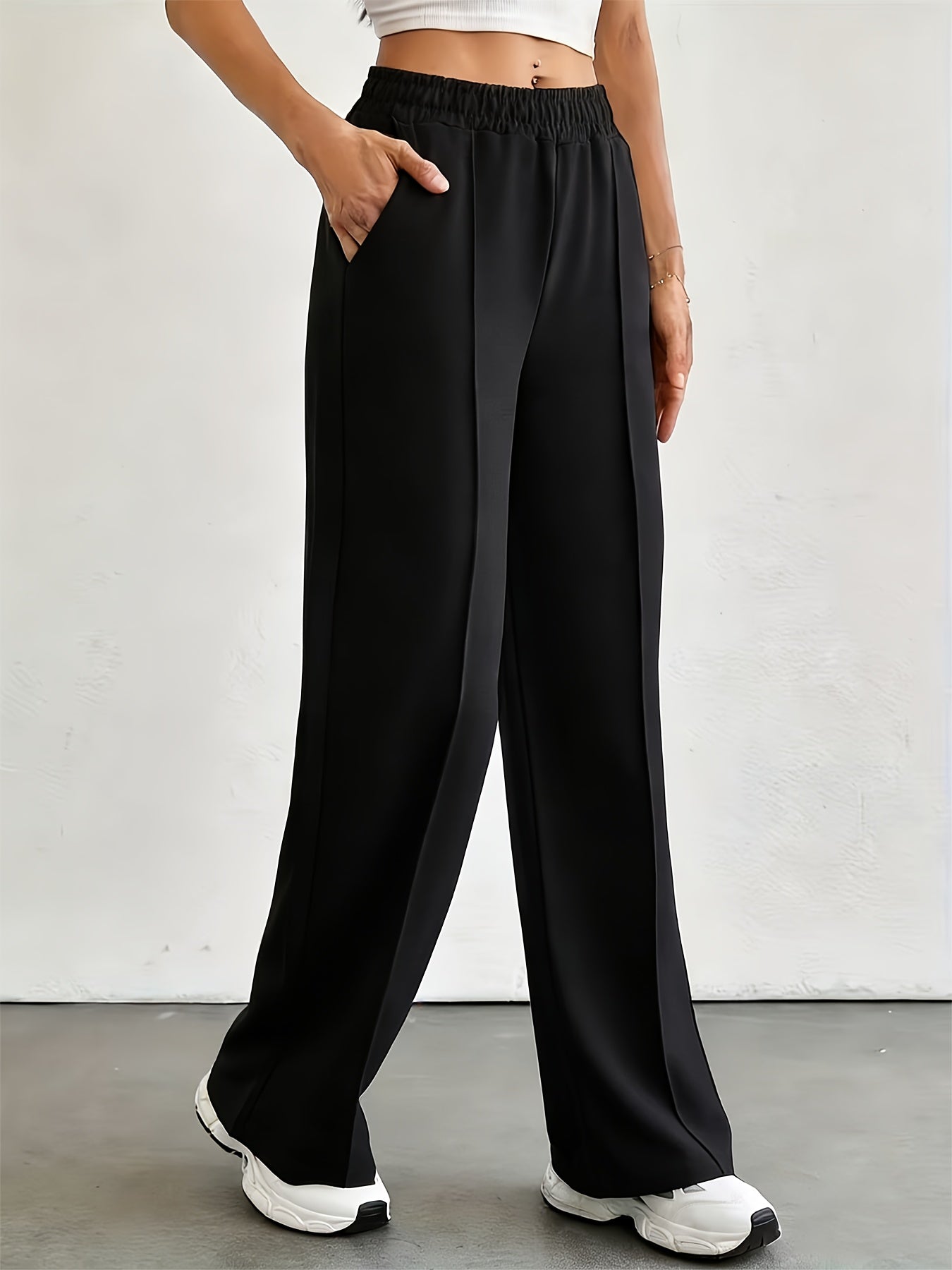 Women's Jogger Pants - Elastic Waist With Pockets – view 5