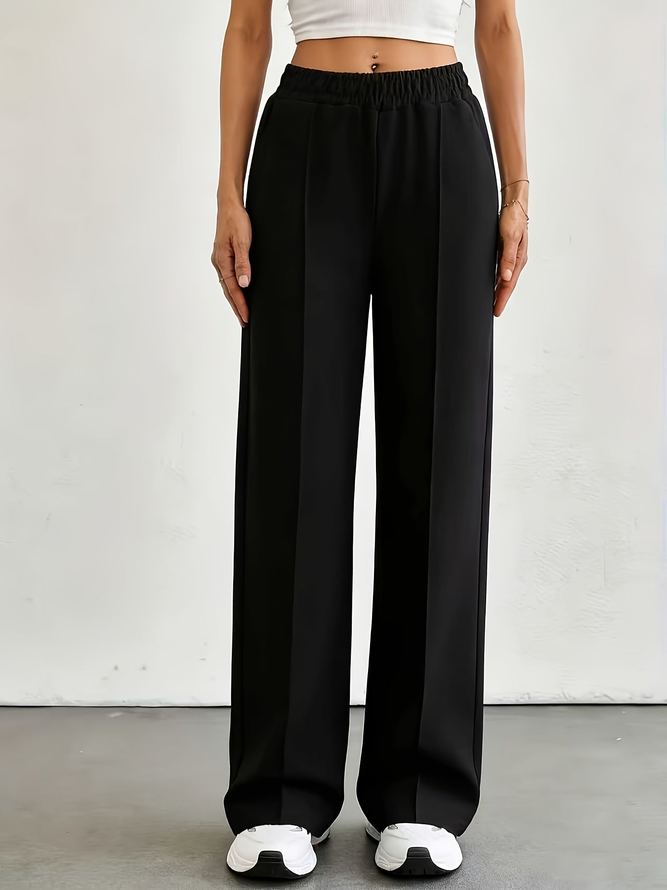 Women's Jogger Pants - Elastic Waist With Pockets – view 13