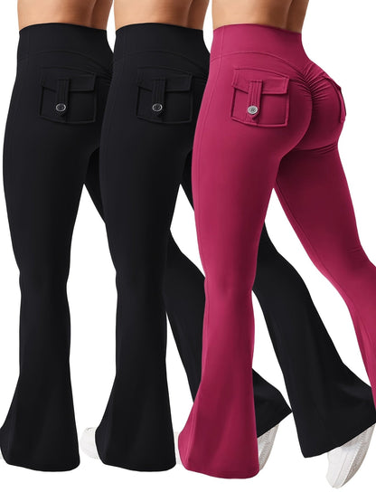 Women's Jogger Pants - High-Waist Fit – Sizes S–XL – Black option – view 7