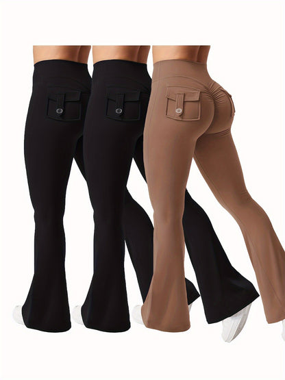 Women's Jogger Pants - High-Waist Fit – Sizes S–XL – Black option – view 10