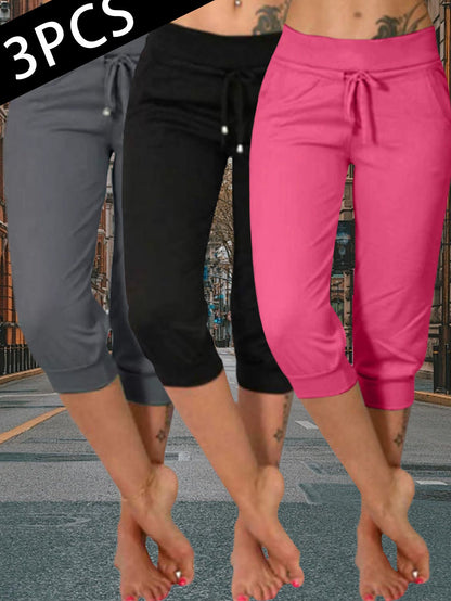 Women's Jogger Pants - High Waist Slim fit – Black option – view 13