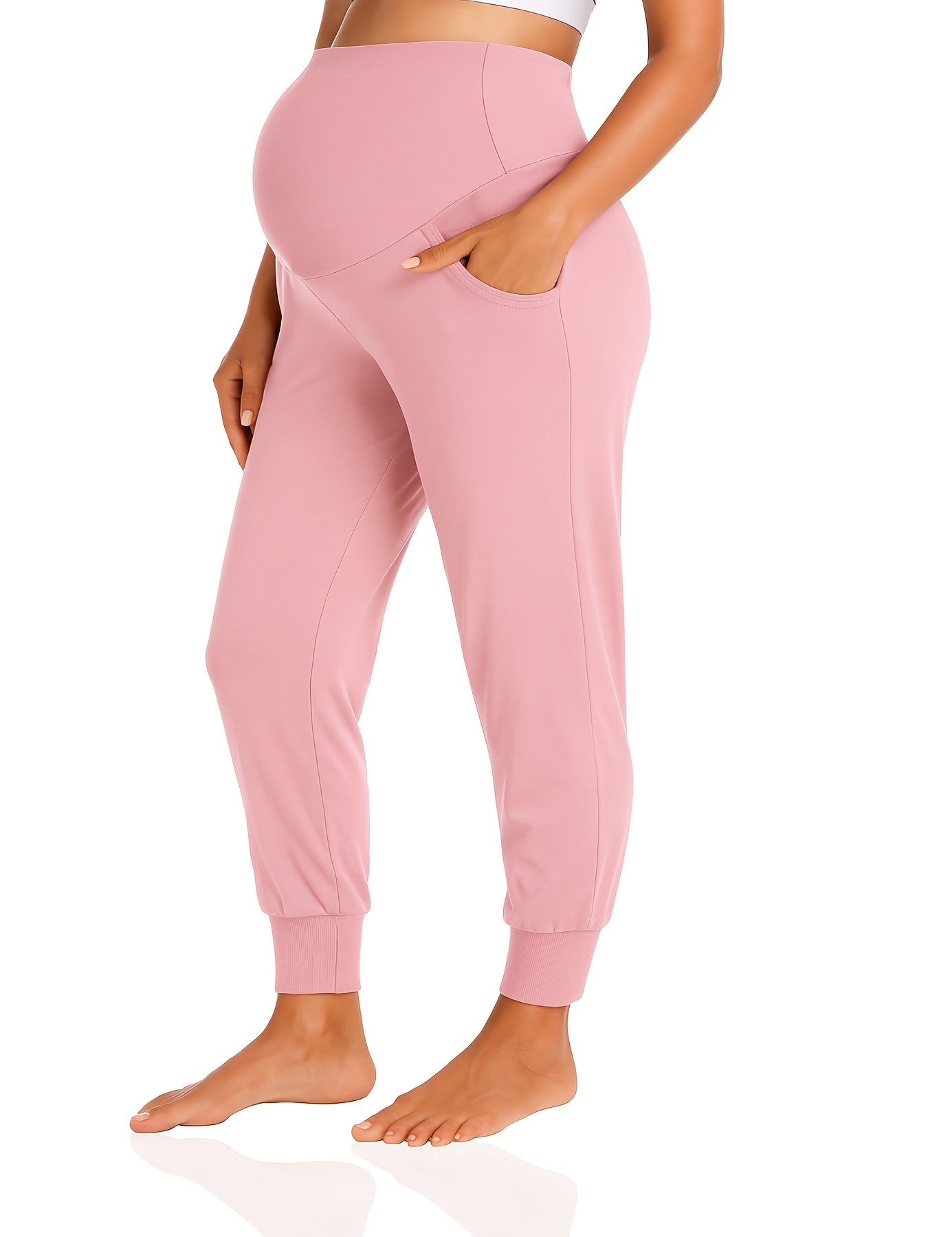Women's Jogger Pants - High Waist With Pockets detail view